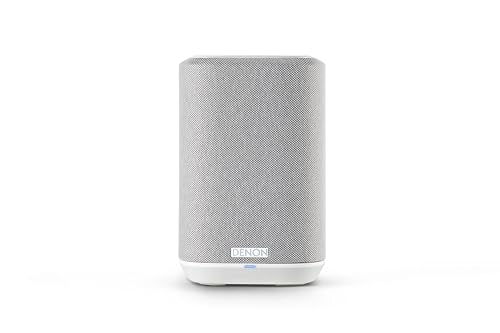 Denon Home 150 NV kabelloser Lautsprecher mit integrierter HEOS Multiroom-Technologie, Bluetooth, Apple AirPlay 2, Weiß