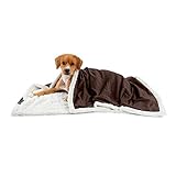 Best Friends by Sheri Premium Self-Warming Ilan Microfiber Faux Fur Pet Throw Blanket 40x50 in Brown