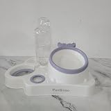 Paxlkuao Pet feeding and drinking bowls – Automatic Drinking and Food Bowl Set for Cats and Small Dogs