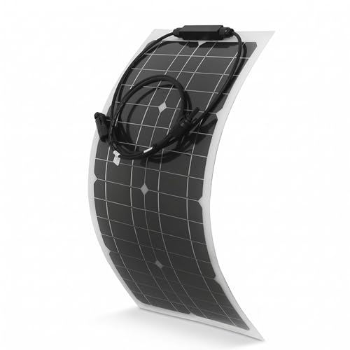 Carregador de Bateria de Painel Solar, Painel Solar Portátil de 100 W 100 Watts, Fonte de Alimentação de Painel Solar para Barco RV Externo Flexível para Sistema Off-grid de