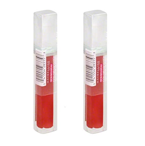(2 Pack)-Maybelline ColorSensational High Shine Lip Gloss-Gleaming Grenadine-#80, 0.17 Fluid Ounce each