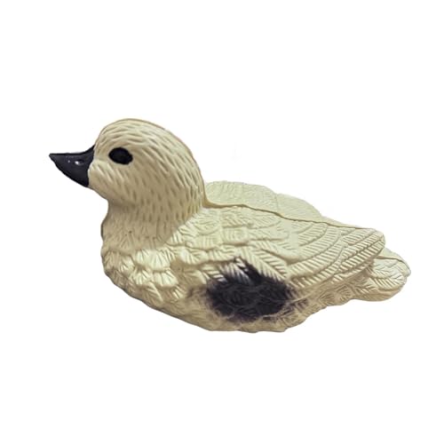 Milageto Lake Duck Decor, Tierstatue, Miniaturlandschaft, realistische Gartenverzierung Teichdekoration für den Lake Yard im Patio Lawn Lake Yard, Gelb