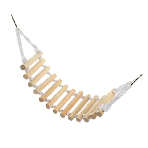 SEWOART Terrarium Reptile Ladder Wooden Climbing Bridge Ropes Decorative for Chameleons Lizards Turtles