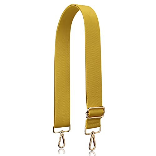 Allzedream - Correa gruesa de repuesto ajustable para bolso cruzado, Herrajes de oro amarillo, M, Classic