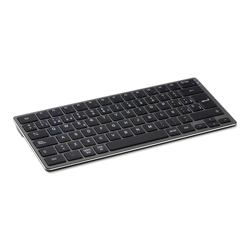 Amazon Basics Teclado inalámbrico para Tablet, portátil Compatible con PC, MacOS, portátil, Smartphone, Tableta