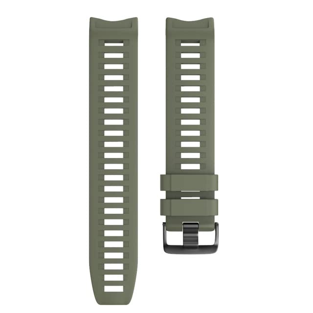 Correa de silicona de 22 mm compatible con Garmin Instinct, repuesto deportivo de ajuste rápido