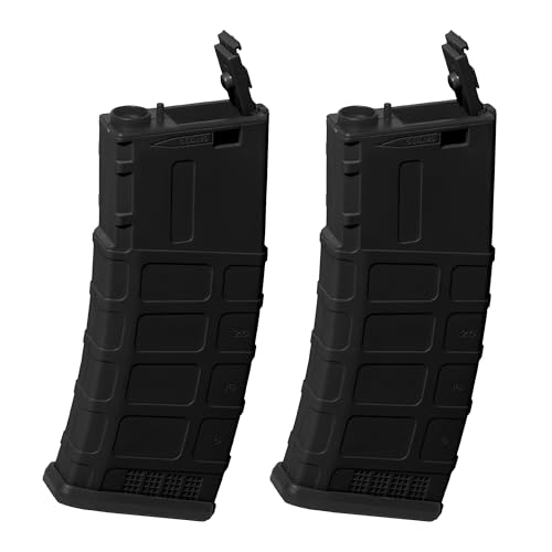 EMERBU AR Series Gel Splat Blaster Electric Magazine(2pcs) - for Ages 15+(Black)