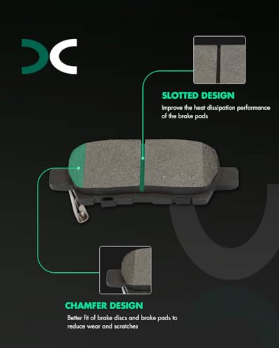 Image of SCITOO D1737 D1415 Front Ceramic Rear Ceramic Brake Pad Sets | 2017-2022 For Nissan For Qashqai,2014-2017 2019-2020 For Rogue,2017-2022 For Rogue Sport