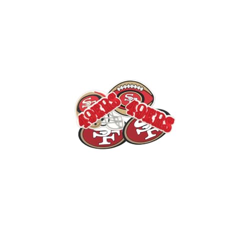 BGCYGG Design for 49ers Shoe Charms Multi Pack for Unisex-Adult Teens DIY Decoration (4.9-Hh)