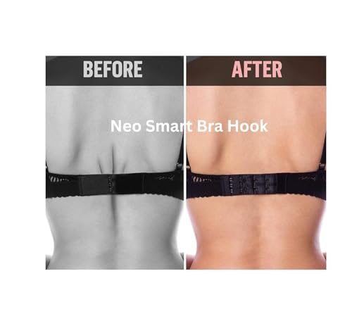 Image of NEO SMART Women's Bra Extender Set (Pack of 7) Multi-Color (White, Black, Skin, Pink, Maroon, Red, Wine), 2X3 Hook and Eye