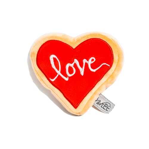 Midlee Red Heart Love Sugar Cookie Valentine's Dog Toy (Small)