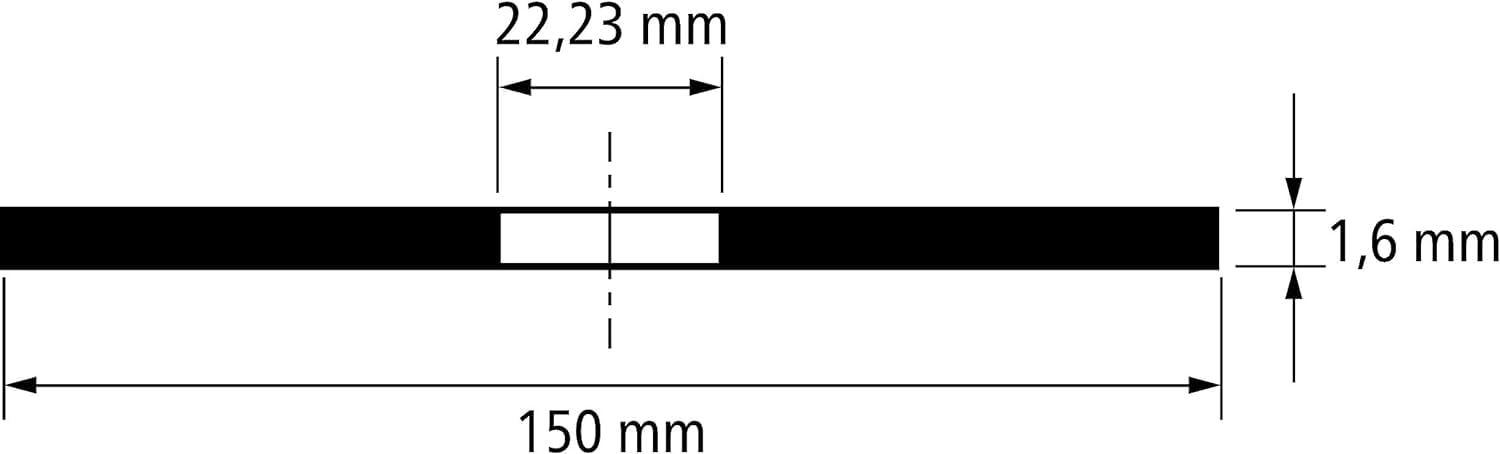 Pferd EHT 150-1,6 PSF STEELOX angle grinder accessory EHT 150-1,6 PSF STEELOX, Steel,Stainless steel, 15 cm, 10200 RPM, 25 pc(s)
