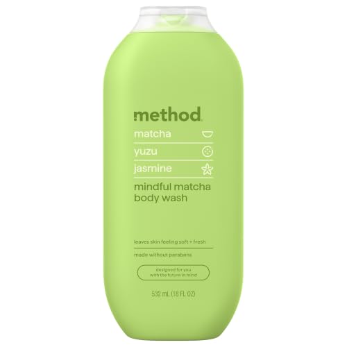 method Body Wash Mindful Matcha - Leaves Skin Feeling Soft & Moisturized Made Without Parabens Notes of Matcha Yuzu & Jasmine 18 fl oz