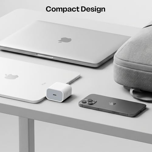 Image of Mozen by Amkette iPhone Charger Adapter 20W (MFi-Standard & BIS Certified) for iPhone 17 /17 Air /17 Pro /17 Pro Max,16 /16 Plus /Pro /Pro Max, 15 /14 /13 /12 /11 Series, Airpods & iPads, 1 Year Warranty