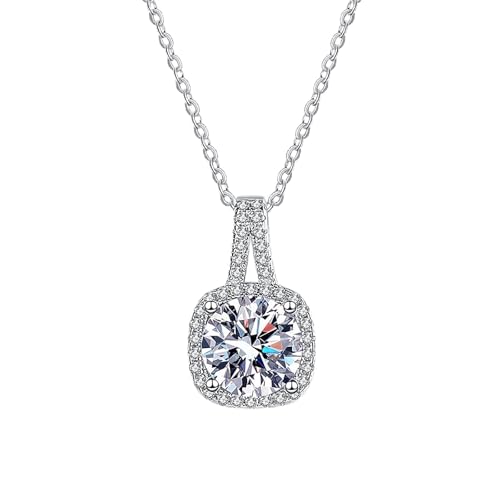 Image of URTHEONE Moissanite Cross Necklace for Women, 925 Sterling Silver 14KGold Plated Necklaces with Sparkling Moissanite Pendant, Faith Women's Jewelry, Trendy Gift for Women Mom Friend