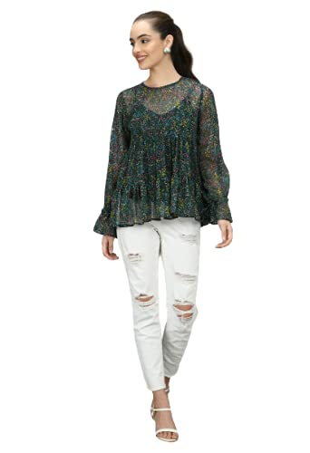 sola: fashion elegance Women's Polyester Floral Printed Full Sleeve Regular Fit Top (Multicolor)-picture-20
