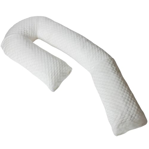 MedCline Cooling Body Pillow for Side Sleepers, Full-Body Support Pillow with Adjustable Memory Foam...