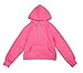 Batermoon Girls' Hoodies Sweatshirts Half Zipper Pullover Crop Tops for Teen Girls Long Sleeve Sweater Thumb Hole Rose Red