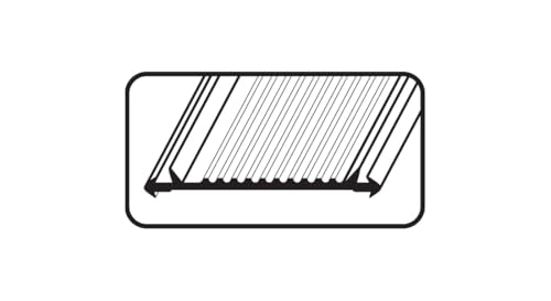 Image of M-D Building Products 13565 1-25 /32 in. x 5 /8 in. x 36 in. Bronze Vinyl Replacement Insert for Hardwood Thresholds