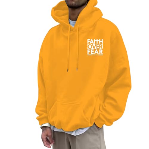 Sweaters for Men Slim Fit Pullover Sweatshirt Casual Letter Print Hoodie Long Sleeve Comfortable Soft Hoodies4