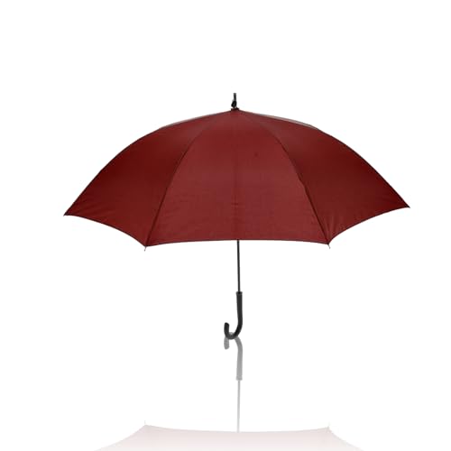 Parapluie de pluie anti-retournement rouge 111cm pour ne plus subir le vent et les averses
