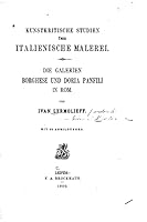 Kunstkritische Studien Uber Italienische Malerei 1517425301 Book Cover