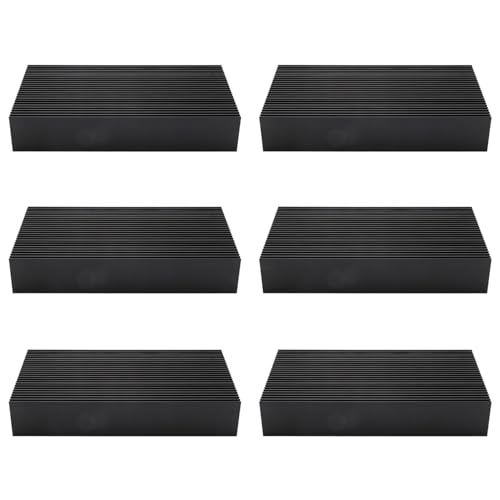 6X Dissipatore di Raffreddamento Aletta Radiante 80X27X150MM per Chip Radiatore Elettrico a Transistor di Potenza LED alluminio