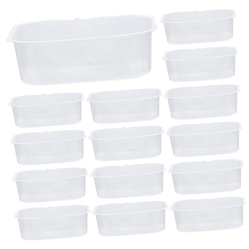 SOLUSTRE 200 Pcs Transparent Plastic Blister Tray Packing Inner Tray for Mung Bean Cake and Desserts Design for Holding Snacks and Pastries
