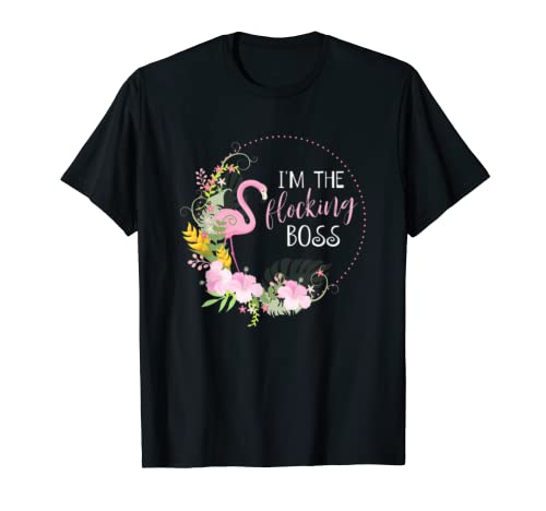 Soy la mujer de negocios feminista del flamenco jefe que se reúne Camiseta