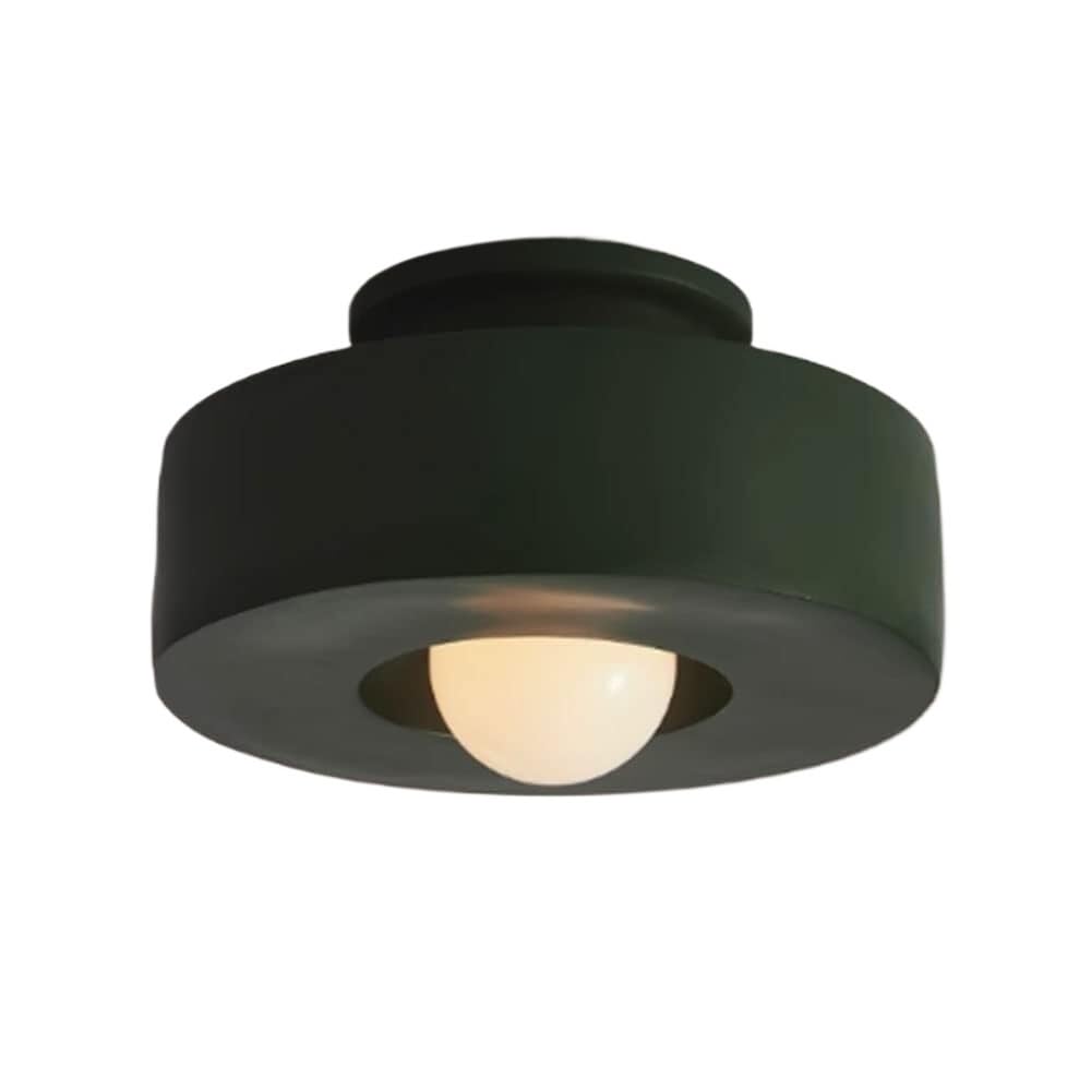 ITOSUI Nordic Minimalist Ceiling Lamp Japanese Style Wabi-Sabi Ceiling Light Flush Mount Close to Ceiling Lighting Fixture for Corridor Aisle Cloakroom Kitchen Porch(Green)