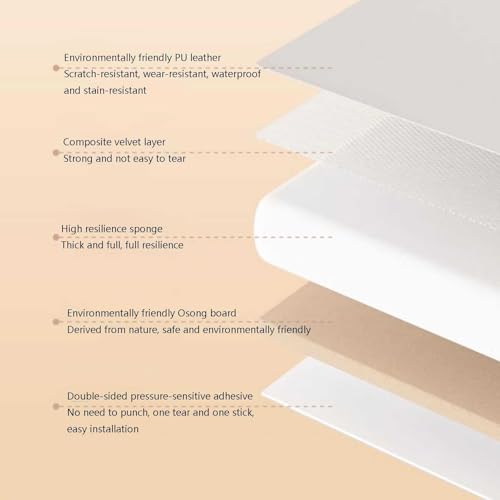 Protector de pared autoadhesivo acolchado con espuma suave contra impactos 5