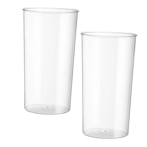 Seau de fleurs transparent anti-casse vase durable pour table et bureau - 2