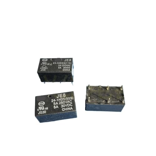 Relé JE8 24-1HDSG 24VDC 5A interruptor electromagnético para placas electrónicas PCB