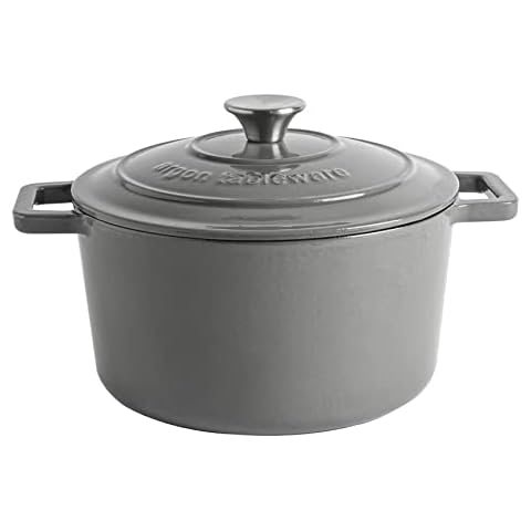 Argon Tableware 4.5 Litre Cast Iron Casserole Dish Cover