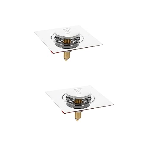 Bouchon de drain inoxydable lavabo avec système de fermeture à pied Uonlytech
