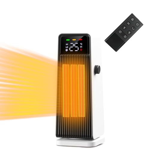 セラミックヒーター【秒で速暖】セラミックファンヒーター 暖房器具 省エネ 人感センサー付き ECOモード 自動温度調節 タイマー機能 リモコン付 転倒OFF 電気ヒーター 足元 リモコン付き 首振り タイマー機能 切り忘れ防止 持ち運び便利 低騒音 脱衣所