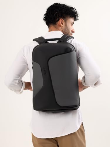 Image of LE KUEST Laptop Backpack | Unisex | Fits Laptop upto 16 Inch | Premium Water-Resistant Polyester | Built-in Trolley Strap | For office & Travel
