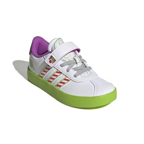Image of adidas Kids' VL Court 3.0 Elastic Lace & Strap Shoe