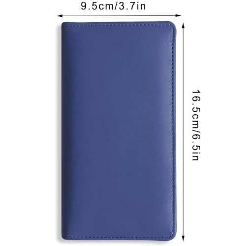Sanlykate Leather Checkbook Cover for Men and Women, Check Book Case Card Holder with Free Divider, Standard Register Duplicate Checks with pen inserts - Thumbnail 7