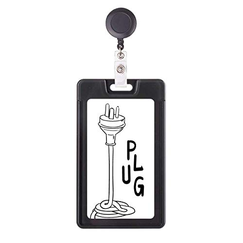 Étui rétractable porte-badge avec bobine pour carte de transport
