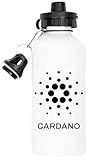 500 ml Udaytee Cardano Ada Coin Crypto Borraccia Bianca Per Borraccia Water Bottle White Drinking Flask