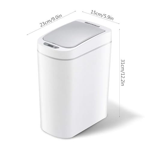 Caneca de basura pequeña impermeable 1.8 galones touchless miniatura 2