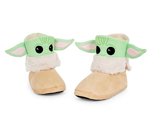 Ukonic Star Wars: The Mandalorian Grogu Women's Boot Slippers | Size 6
