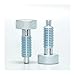 Plunger Pin, Locking Spring Screw Indexing Plungers Index Plunger Dowel with Nut M6 M8 M10 M12 M16 for Industrial Mechanical Use(Galvanized self-Locking,M16)