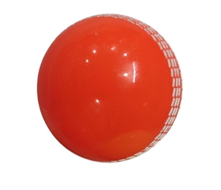 i10 Cricket Tennis Ball for Practice & Training | Durable Rubber Ball for Outdoor & Indoor Play (Orange)-picture-27