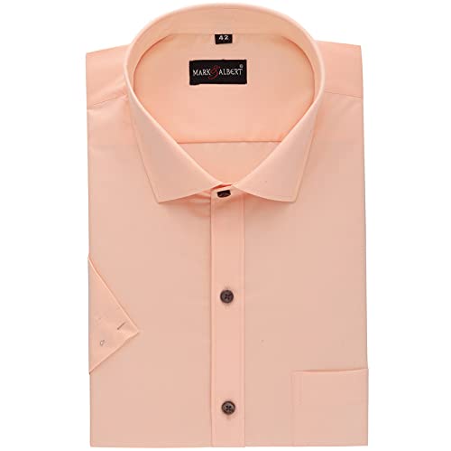 MARK & ALBERT Men's Half Sleeves Regular Shirt