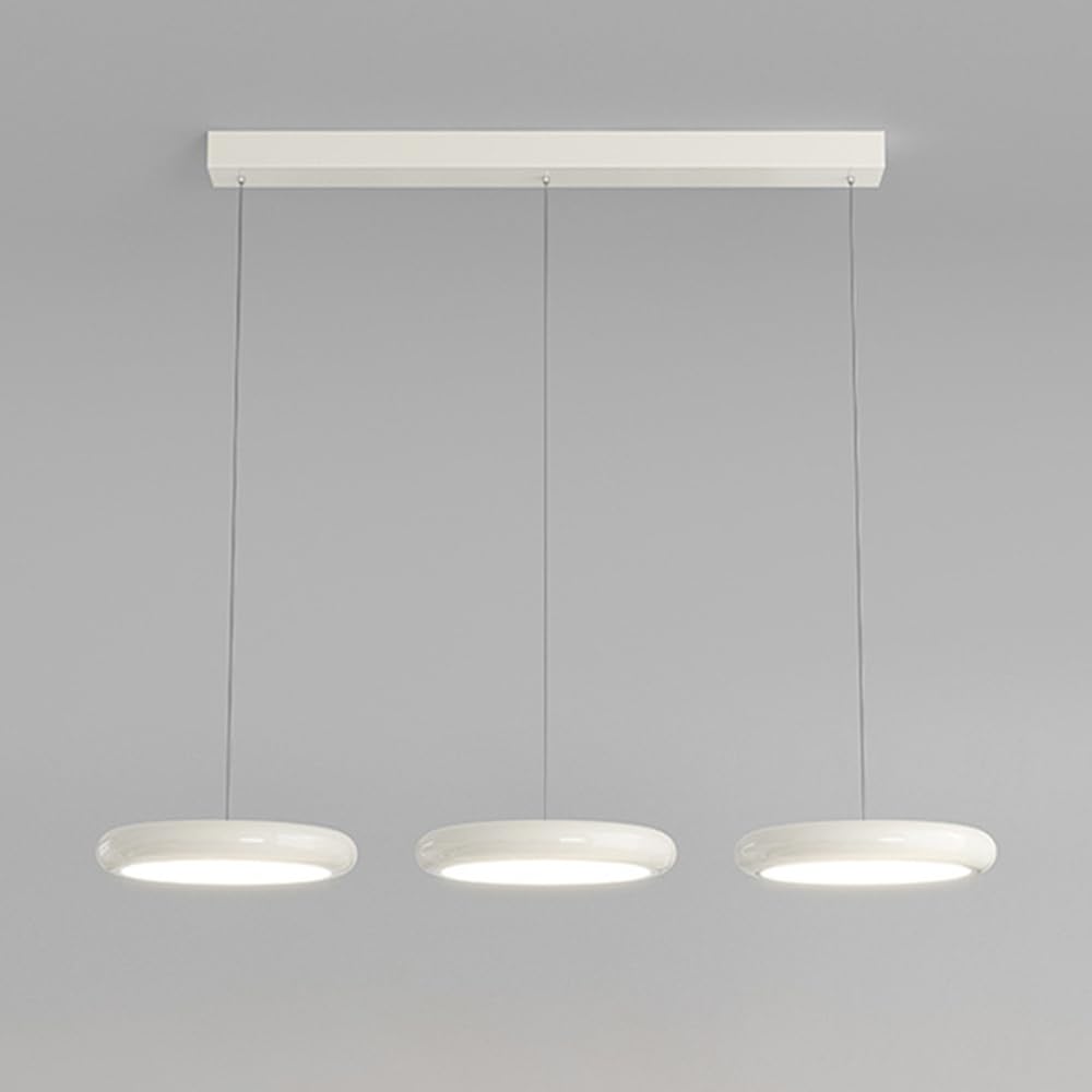 Lampe suspendue à LED moderne 30W, lustre ultra-mince anti-éblouissement 3 têtes