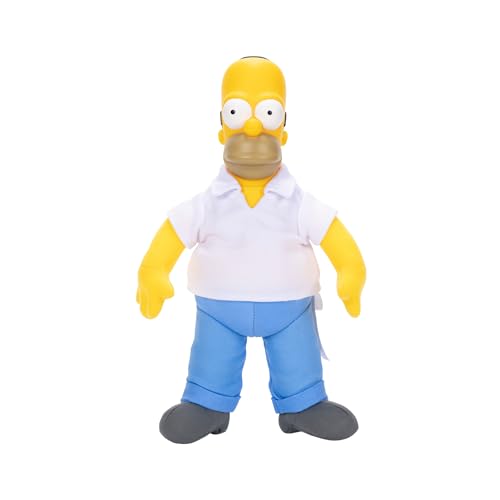 Jakks Pacific The Simpsons Homer Plush 25cm, Officially Licensed, Soft Plush Homer with Sculpted Head - Image 2
