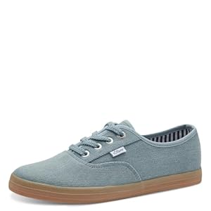 s.Oliver Damen Sneaker flach aus Stoff Leicht