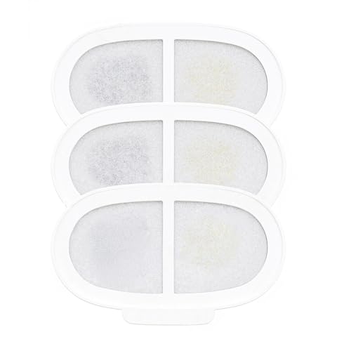 PAWGETHER® 3 filtros de fuente de agua para gatos compatibles con fuente de agua para perros de 67 onzas/2 L P3/P3s filtro de repuesto para fuente de agua para mascotas